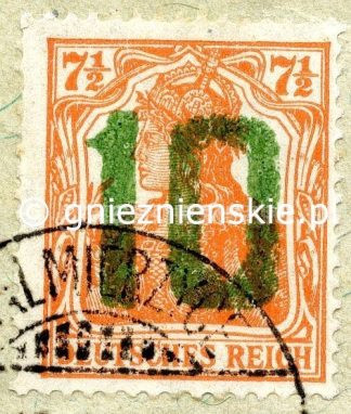 55 pole w arkuszu. Polska 1919.Fi 72