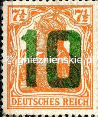 61 pole  w arkuszu.Polska 1919. Mi 136